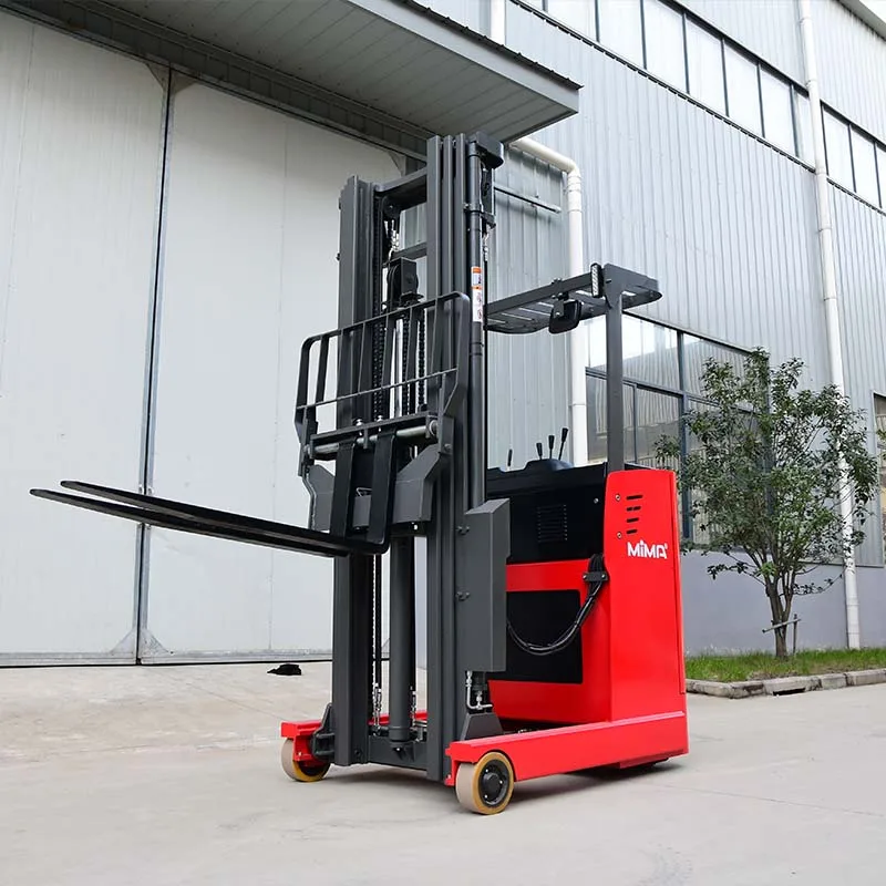 MIMA 1.5ton 2ton 2.5ton 3ton ride-on electric retractable forklifts reach trucks suitable for working in confined spaces
