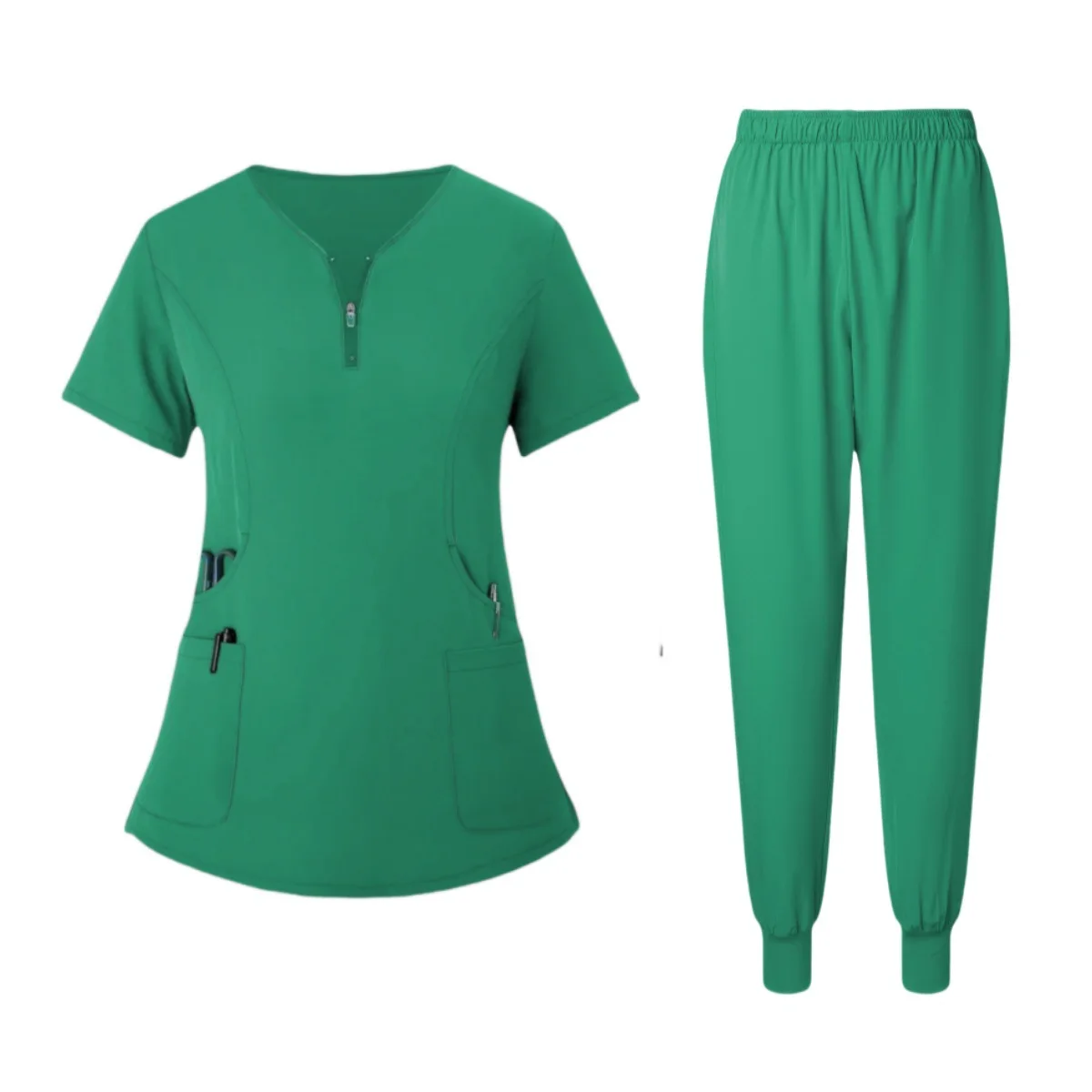 Custom Logo Plain Breathable Nurse Uniforms Fashion Design Clinic Work Clothes Womens Medical Scrubs Uniforms Sets