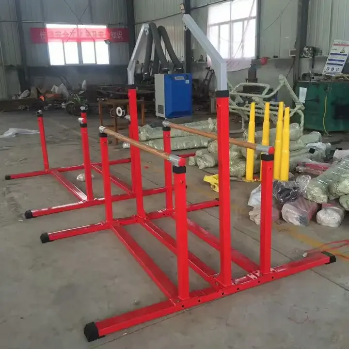 Fitness equipment wooden gymnastics rings with adjustable straps indoor gymnastic rings kid gymnastics equipment for sale