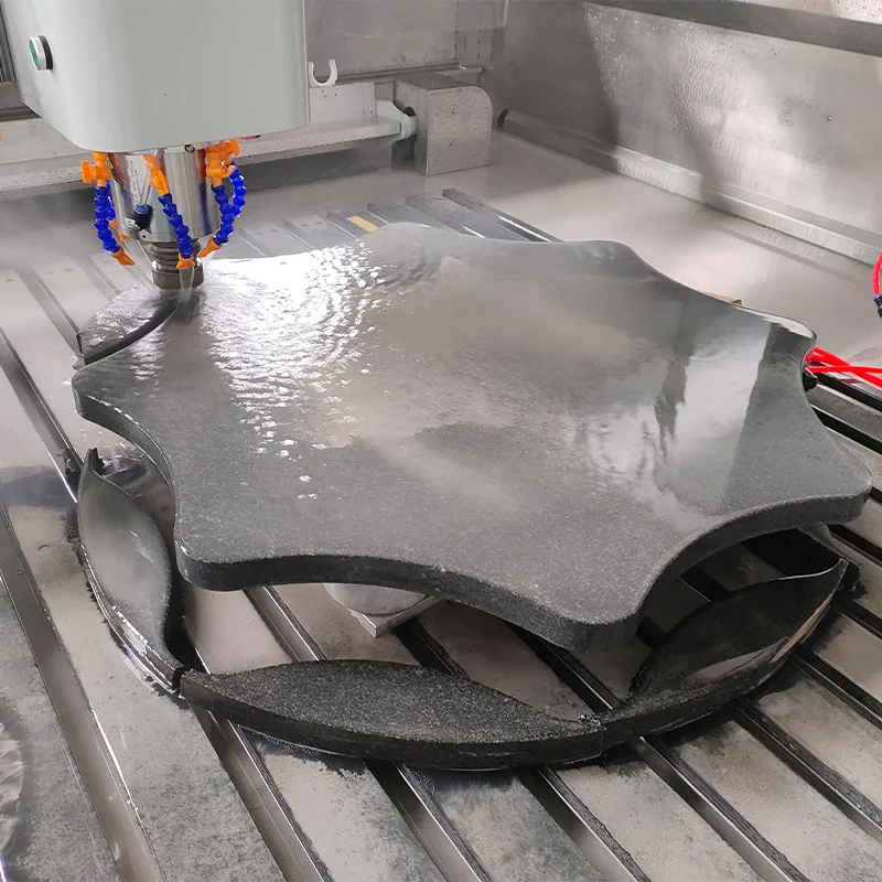 GANGER CNC Machinery Automatic stone countertop edge profiling and polishing machine CNC 3 Axis Stone Processing Center