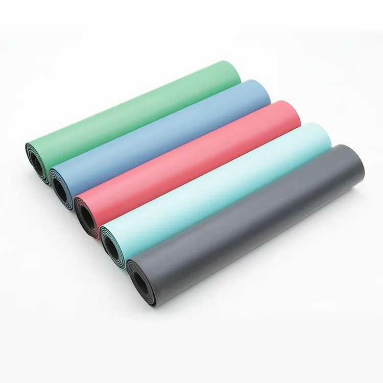 2024 New design PU Yoga mat Super fiber natural rubber environmental support custom construction yoga mat