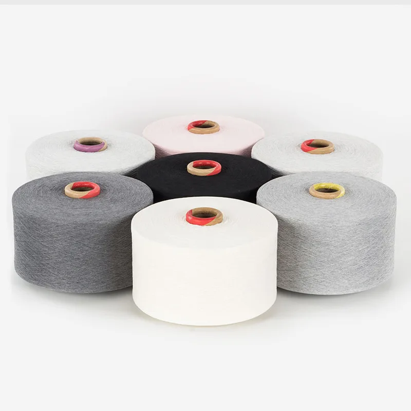 Recycled 10s open end yarn 20 1 cotton pc yarn for circular Weaving