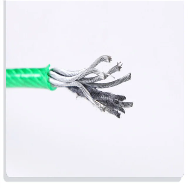 factory for 1x7 7x7 7x19 316 ss wire nylon color pvc coated stainless steel rope cable