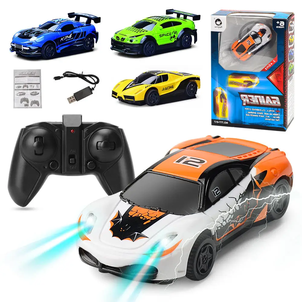 Palm size mini handle can control the indoor and outdoor operation of the plastic toy remote control car