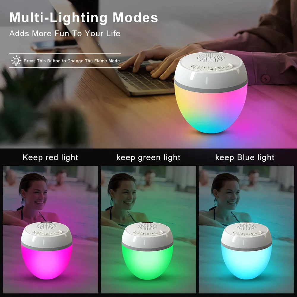 Electronic Gadgets Pool Light IP68 Waterproof Wireless Bluetooth Speaker HK703