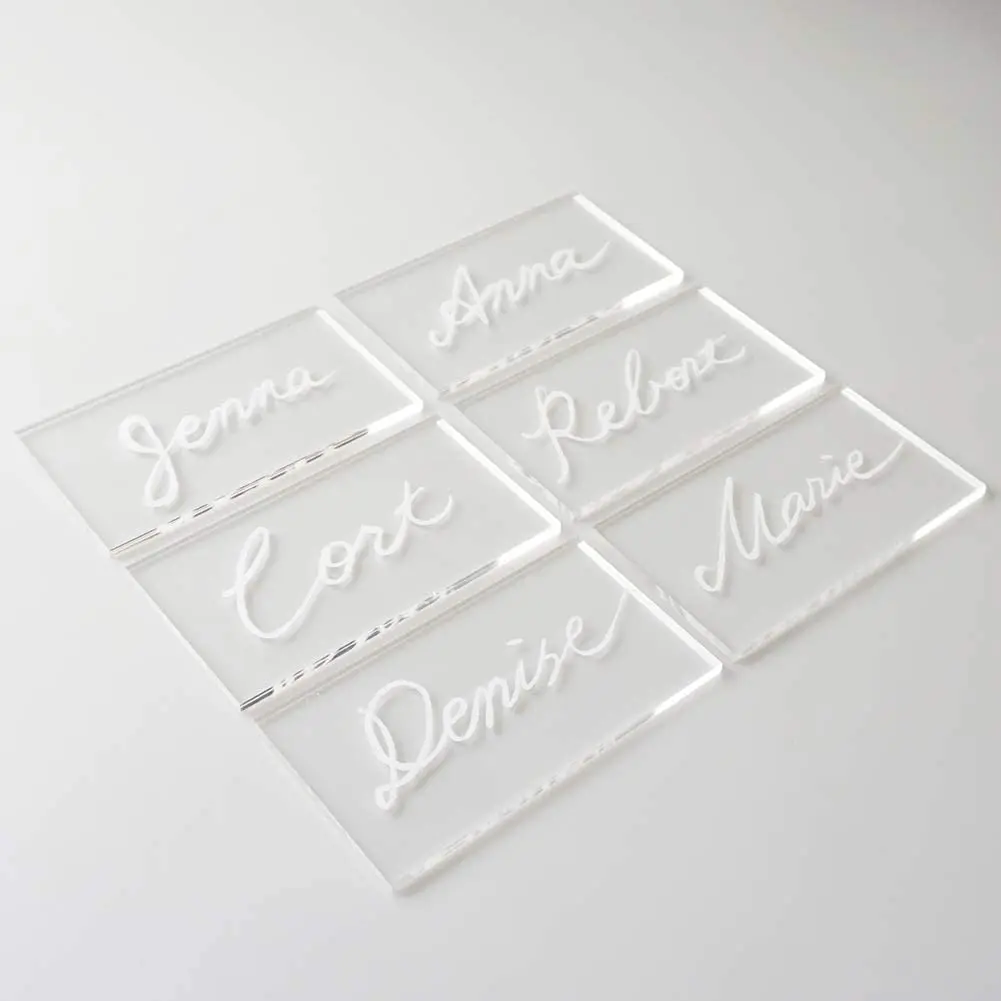 Wedding Invitation Cards Transparent New Fashion Acrylic Party Decoration Event & Party Supplies