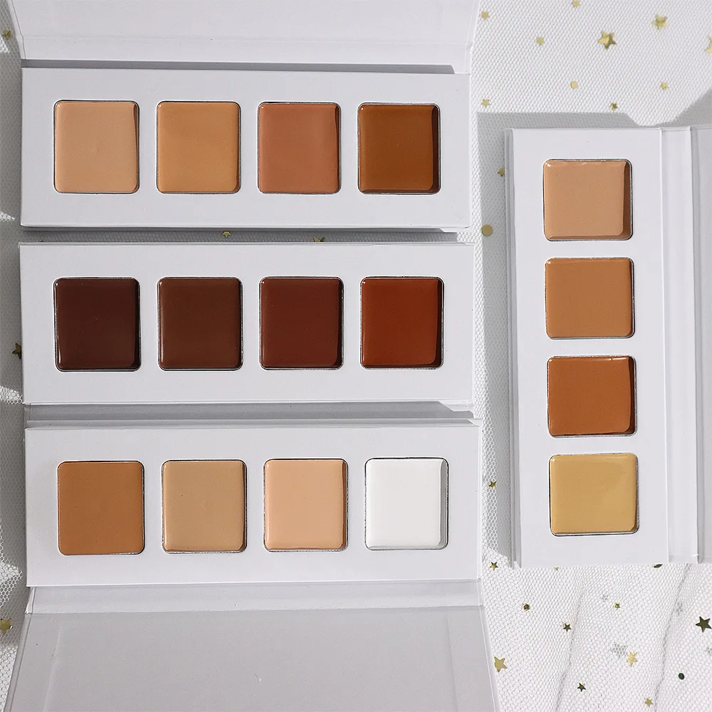 Wholesale 19 Color Selection Cream High Pigment Full Coverage Private Label Concealer Palette Logo Printing Conceal
