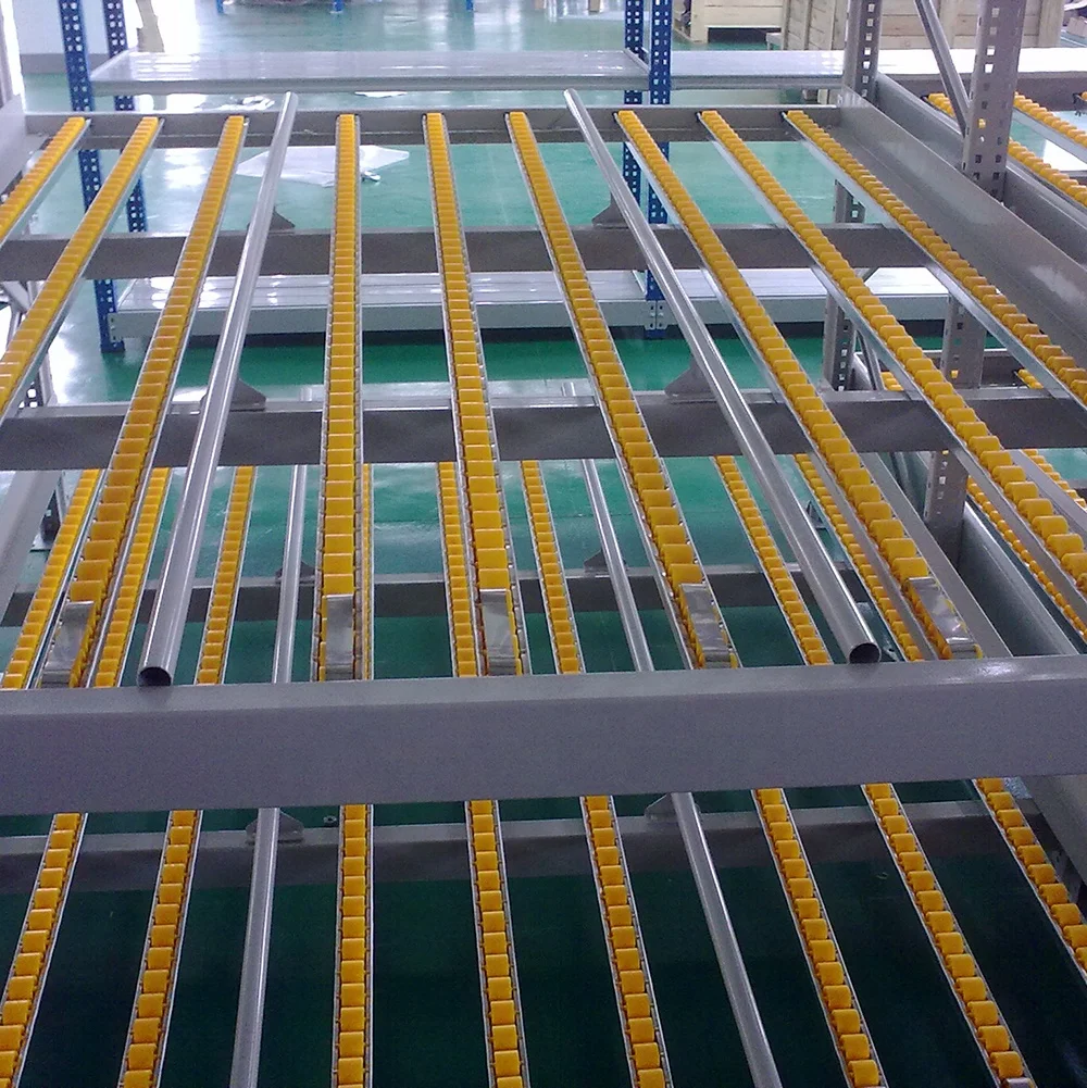 Peterack Warehouse Roller Shelves Shelving Flow-Through Racking Dividersflow roller rack