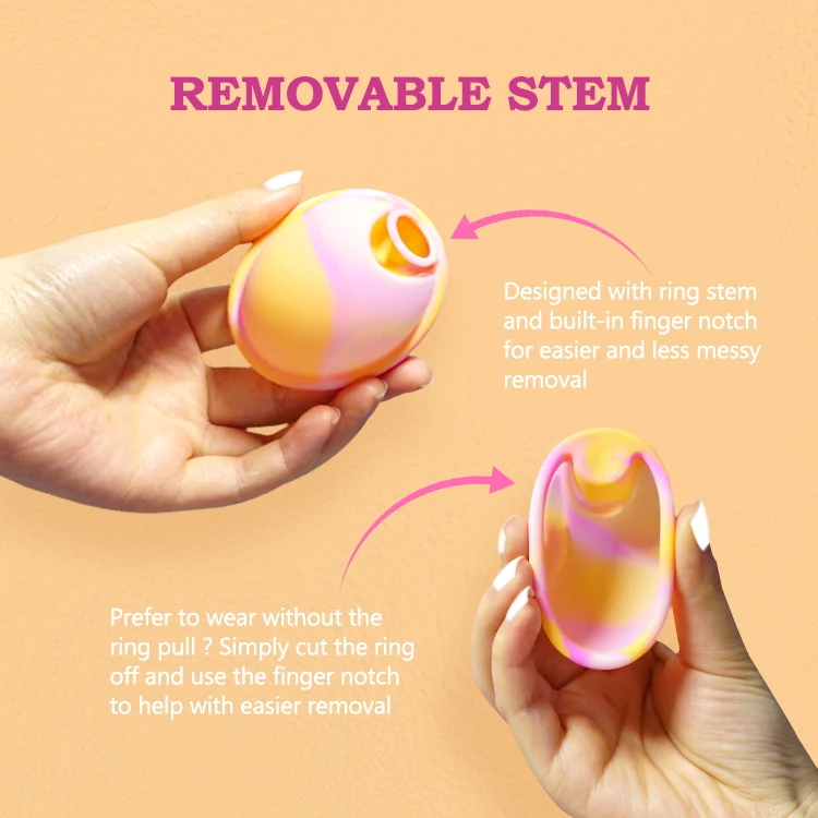 Feminy Silicone Menstrual Disc Small Loop Reusable Ring Menstrual Disc