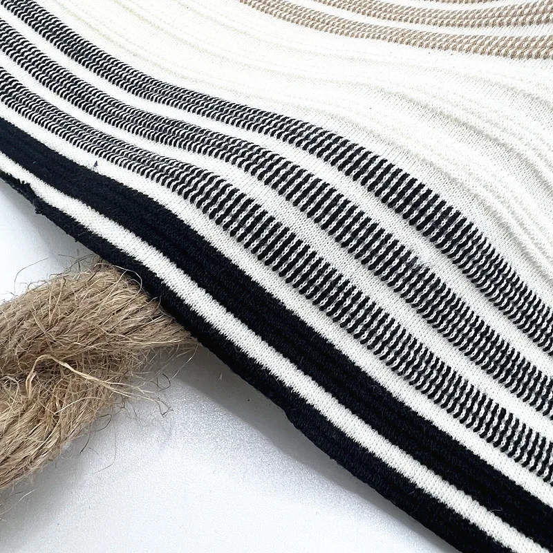 Medium Weight Custom Cvc 93 Cotton 7 Polyester Ottoman Fabric Ottoman Rib Knitting Fabric For Hat Cap