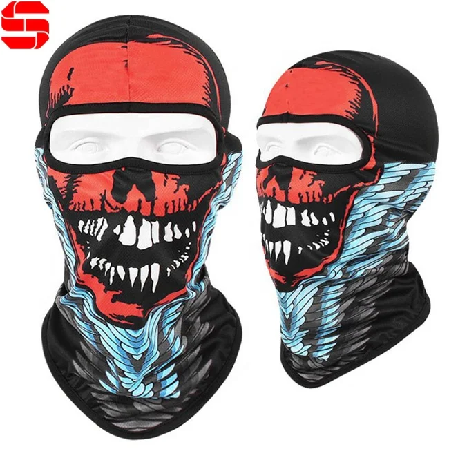 Wholesale Ski Mask Elastic Balaclavas Custom Logo Sublimation Print Balaclava for promotion