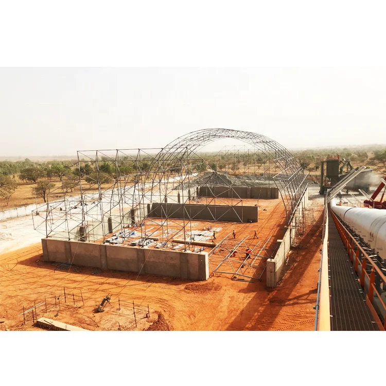 LF-BJMB Steel Space Building Dome Roof Steel Frame Of Bulk Storage Shed Coal Storage Silo