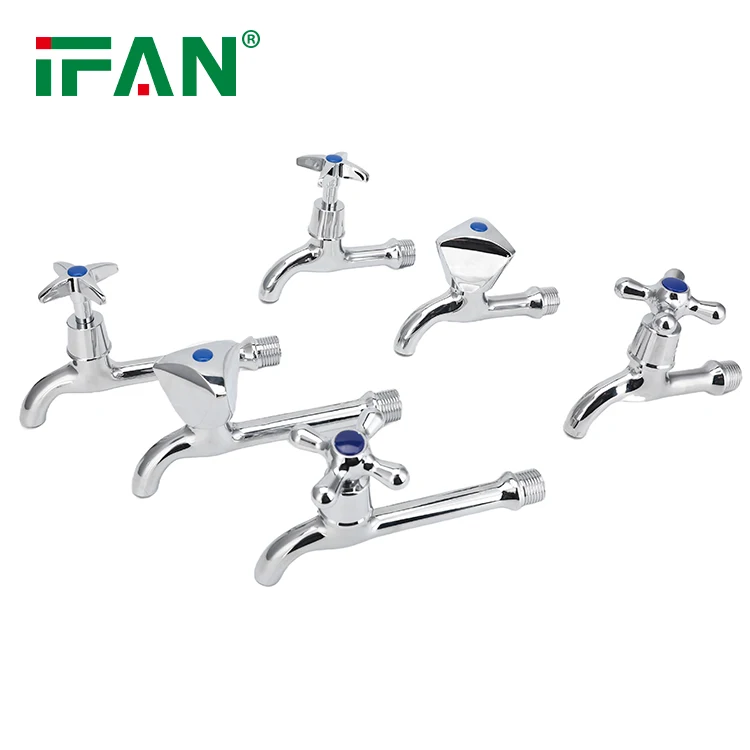 IFAN Manufacturer Bibcock Tap Single Cold Water Faucet 1/2' Zinc Alloy Kitchen Bibcock All Type Hot Sale Bathroom Faucets