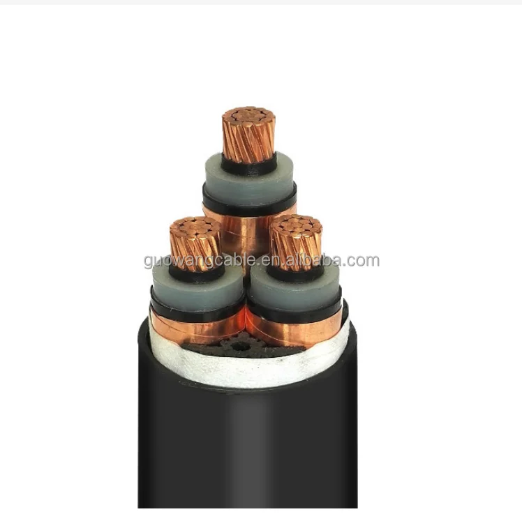 33kV Single/Three Core 630 mm2 XLPE Power Cable and Underground Cable YJV32 YJV72 with Steel Wire Armoured