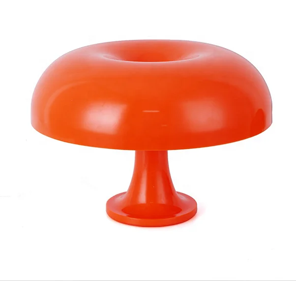 Indoor Decoration Bedside Reading Table light USB Acrylic LED Mushroom Portable Orange Night Light