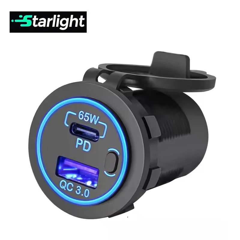 Зарядное устройство USB для ноутбука 83 Вт 12 В 65 USB-C PD3.0 18 QC3.0