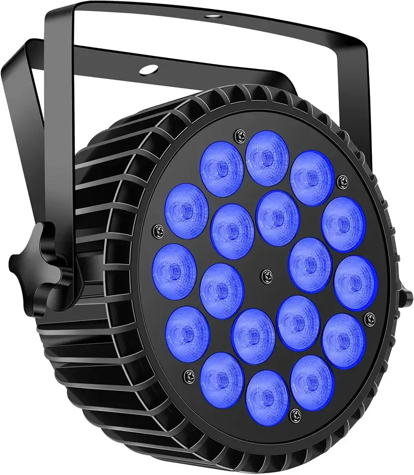 multi colorful DMX Controlled slim par56 with RGB 3in1 stage par lights