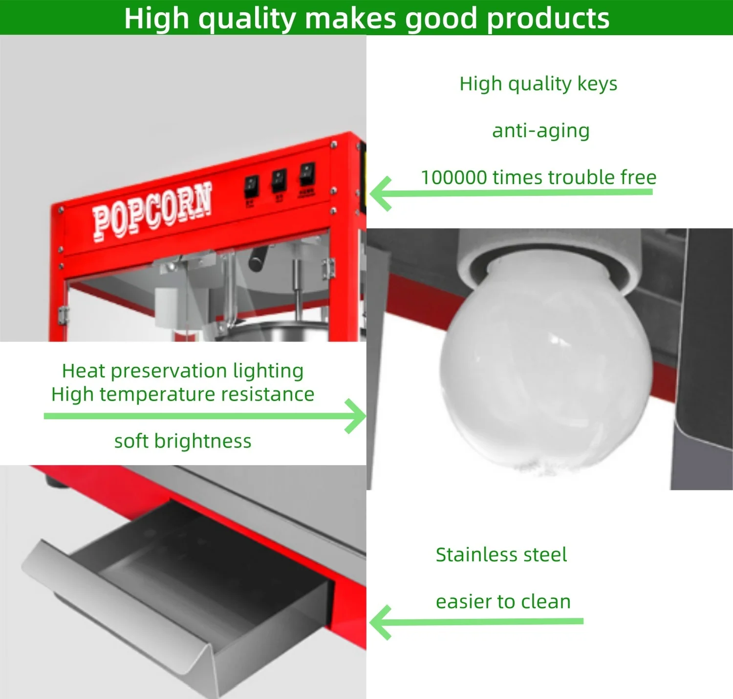 Making Industrial Price Vending Caramel Automatic Maker Packaging Gold Medal Sweet 8oz Commercial Popcorn Machine