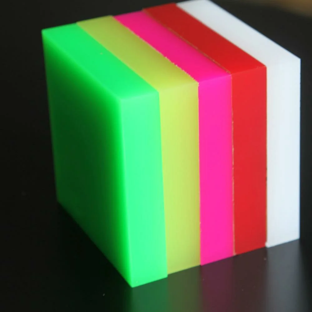 2021 Yizel manufacturer supply  1260mm x 2460mm 8mm colorized acrylic sheets