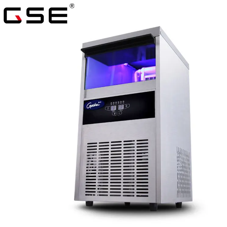 68kg/24h High Capacity Commercial Kitchen Integrated Ice Machine Cube Maker GSE