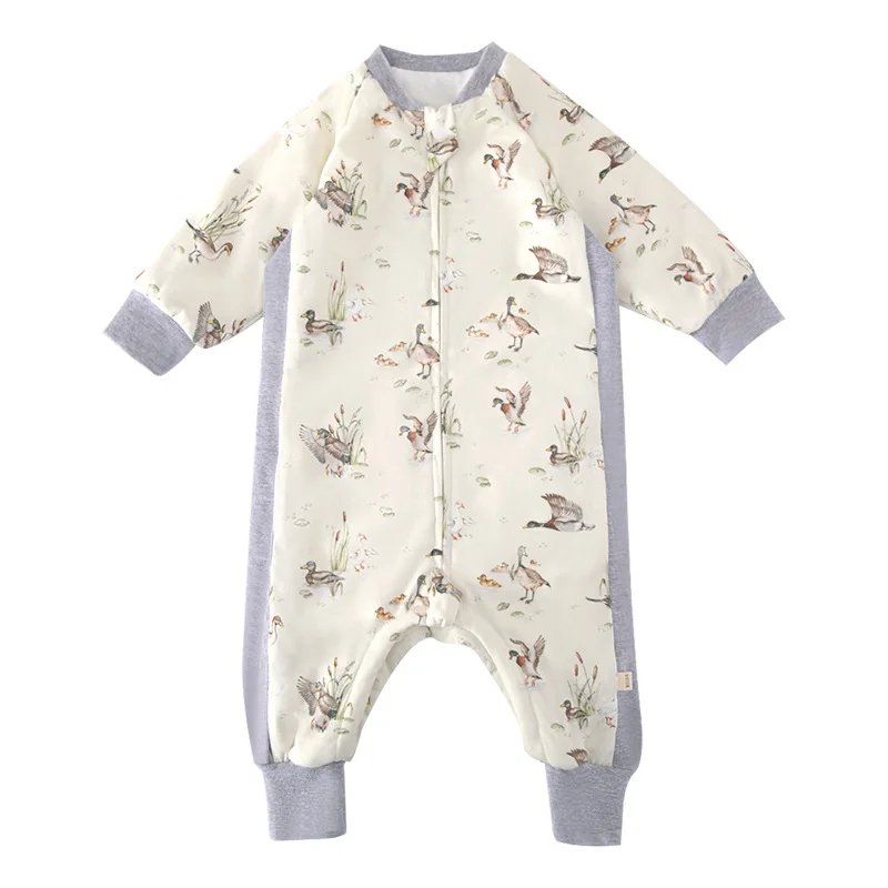 100% Cotton Baby Sleepsuit Kids Baby Sleeping Bags Two Way Zipper Double Layer Baby Sleeping Sacks