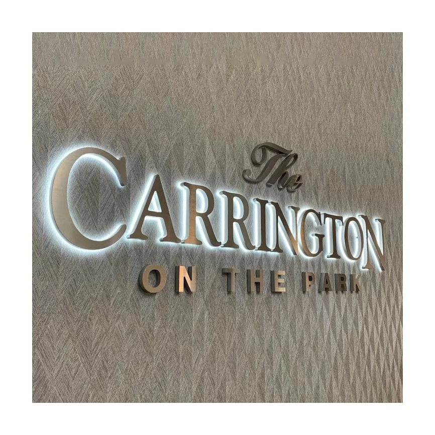 Business Sign Board Logo Office Indoor Outdoor Backlit Illuminated Company Business Signage Wall Logo Led 3D Channel Letter