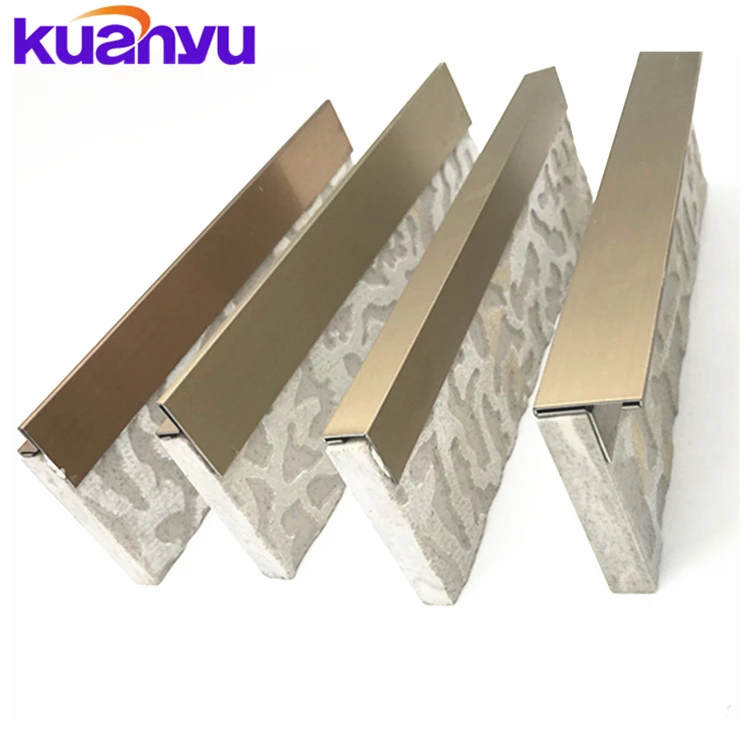 Gold Floor Transition Strips Flexible Carpet  Floor Stainless Steel Transition Strip
