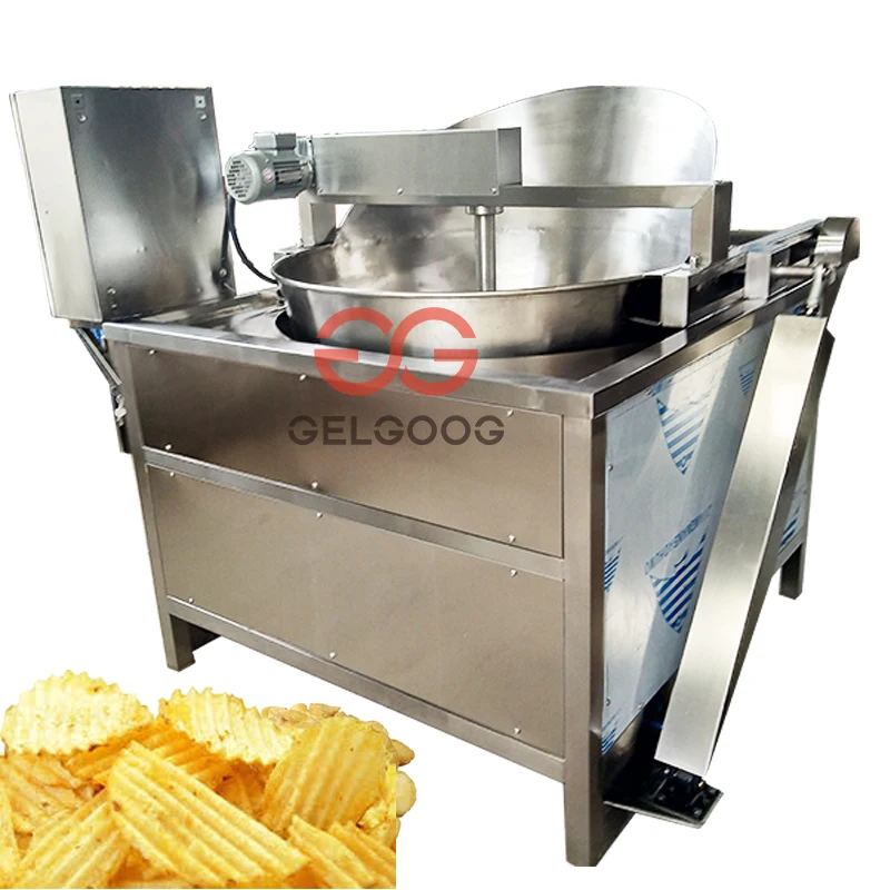 Commercial Price Oil Gas Deep French Fries Frying Banana Potato Chips Fryer Machine
