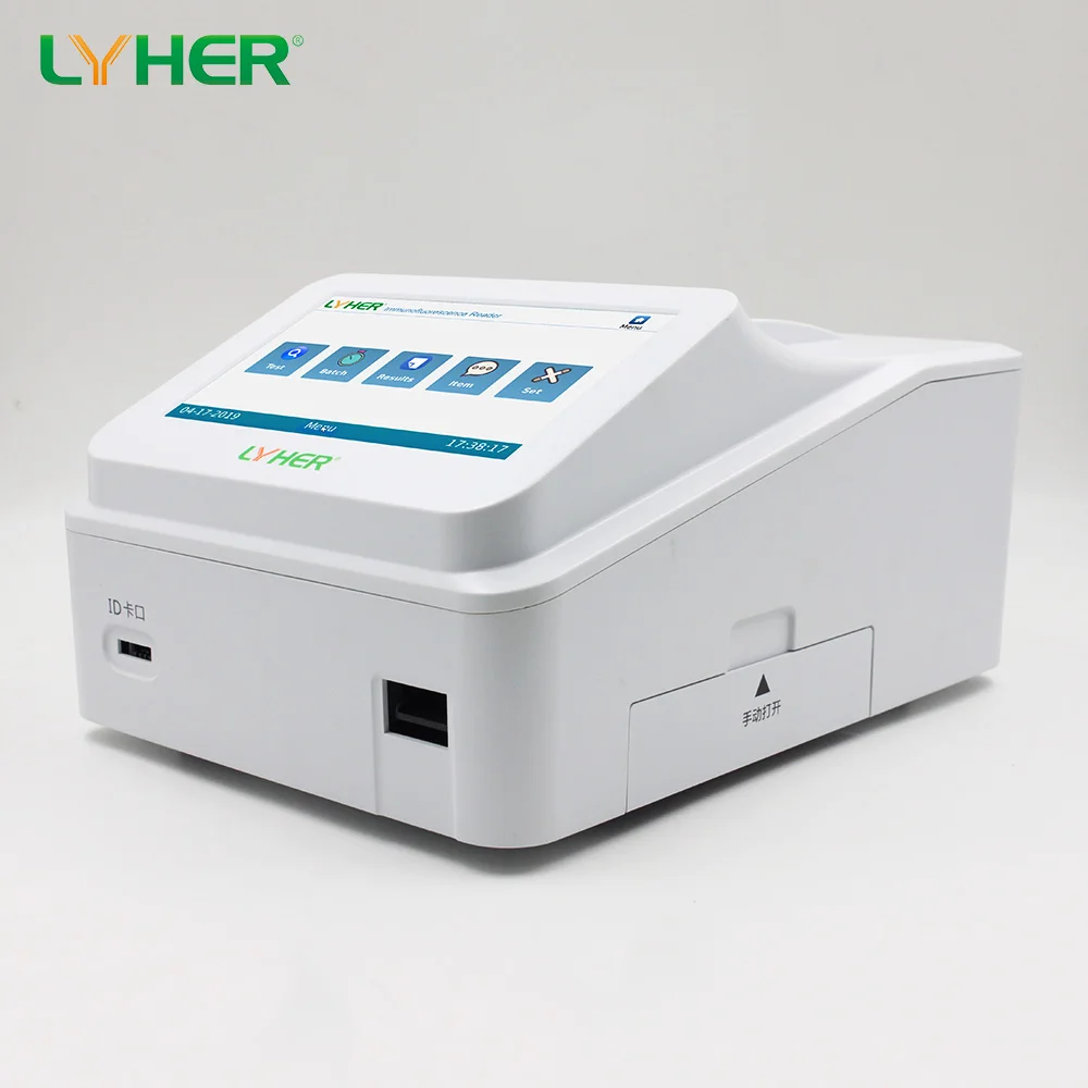 CE Certification POCT Dry Fluorescence Immunoassay analyzer Rapid Diagnostic Reader