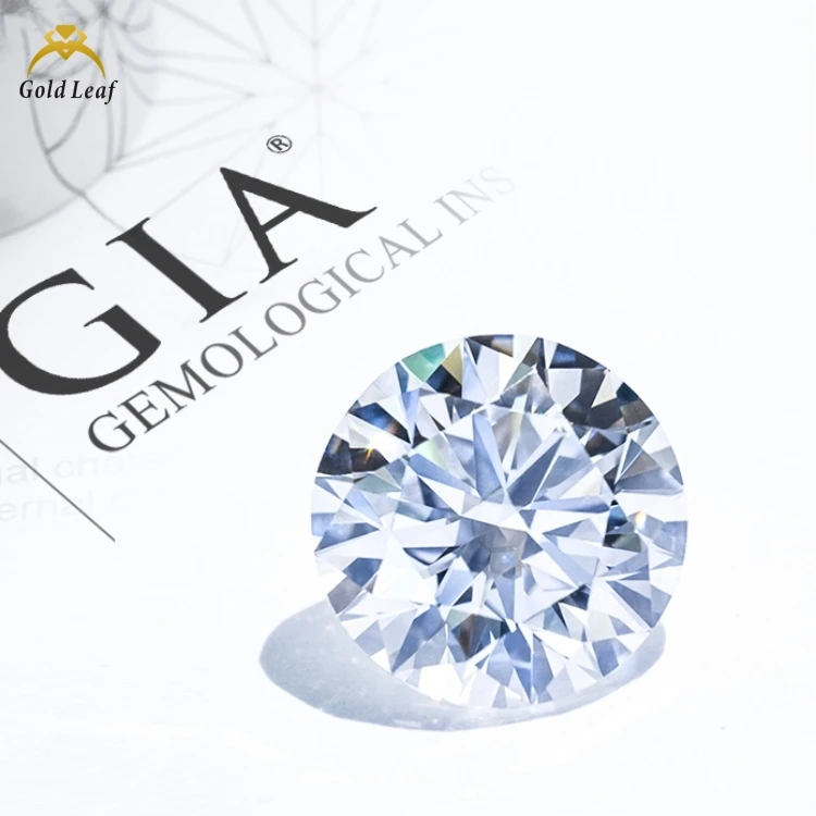 Goldleaf Loose оригинальный бриллиант GIA Сертифицированный круглой формы настоящий природный алмаз 0.5CT 1CT 2CT DEF VVS Natural Diamond