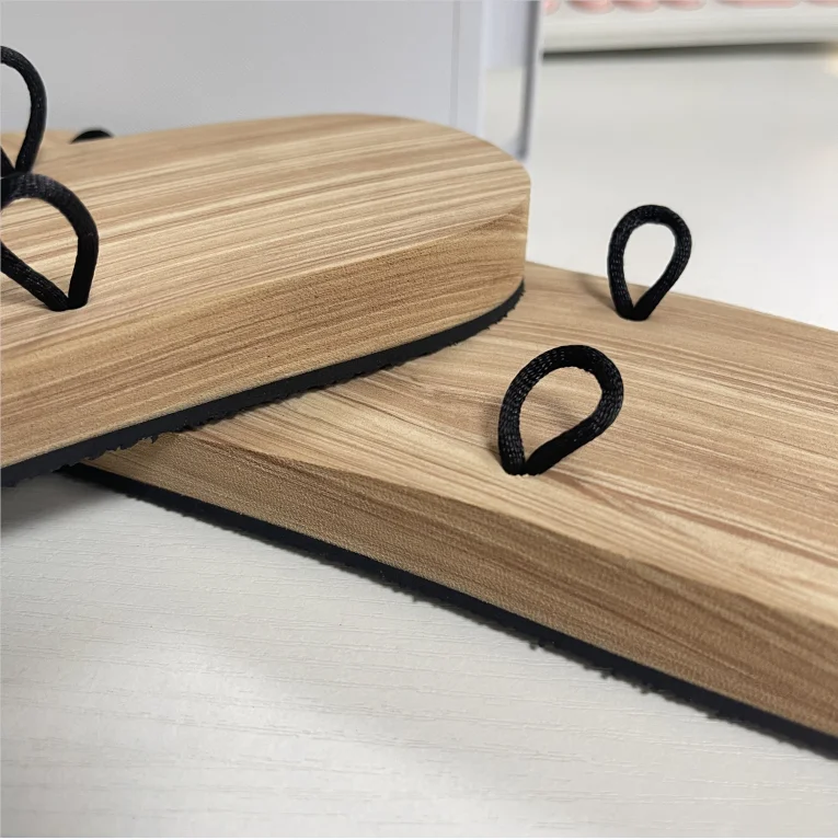 Comfortable Memory foam sandals soles light tan brown color foam rubber flip flops 3 or 5 loops base lace-up sandals