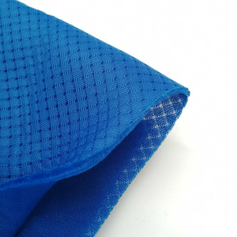 3d mesh fabric navy blue fabric 100 polyester mesh fabric polyester raw material for shoe car seat cushion