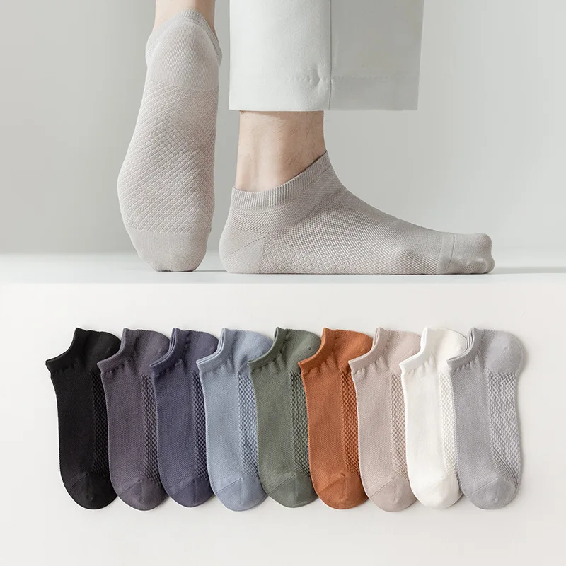 Jingwen OEM Calcetines De Corte Bajo Cheap Summer Invisible Socks For Men