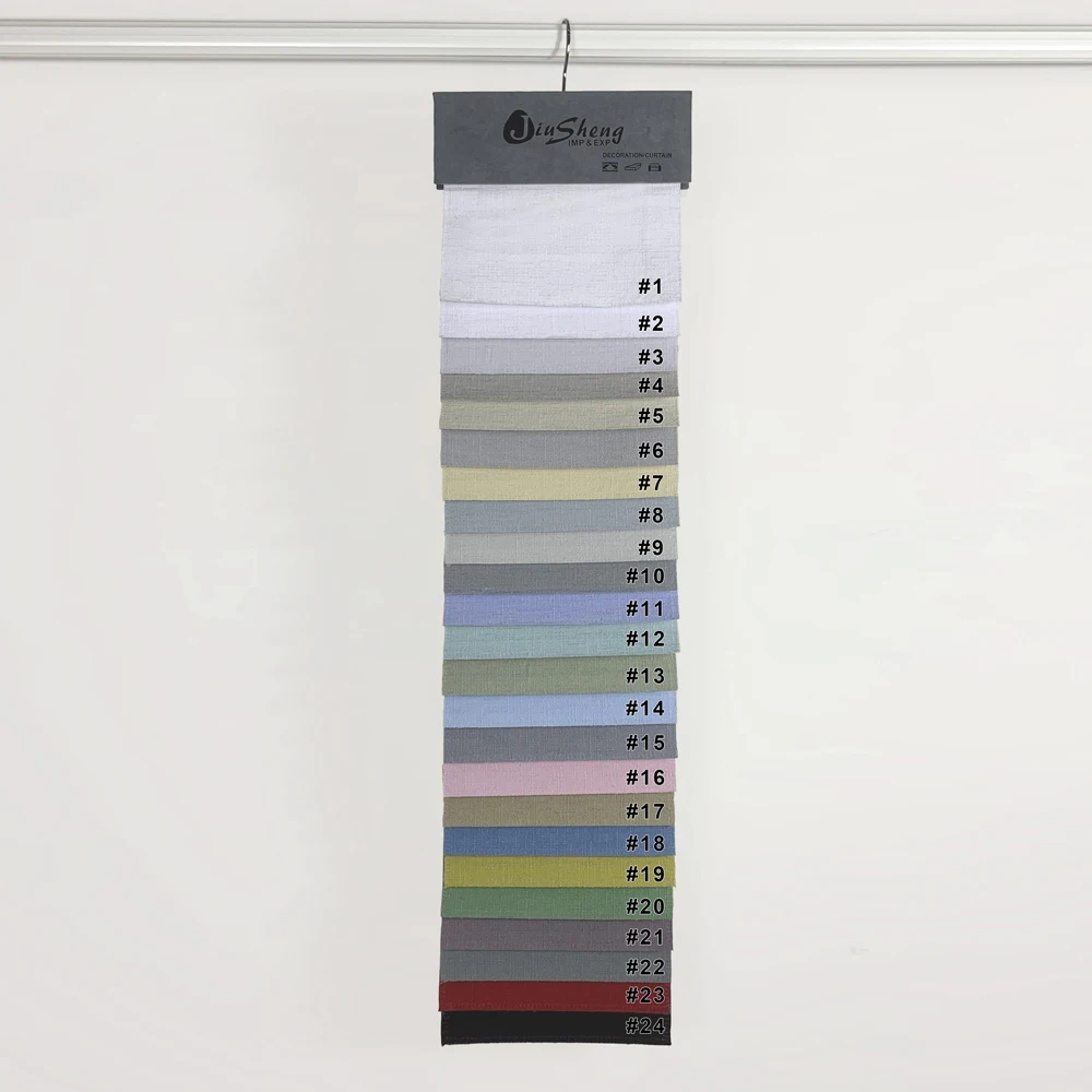 2024 Modern Simple Nordic New Cotton Hemp Curtain Living Room Bedroom