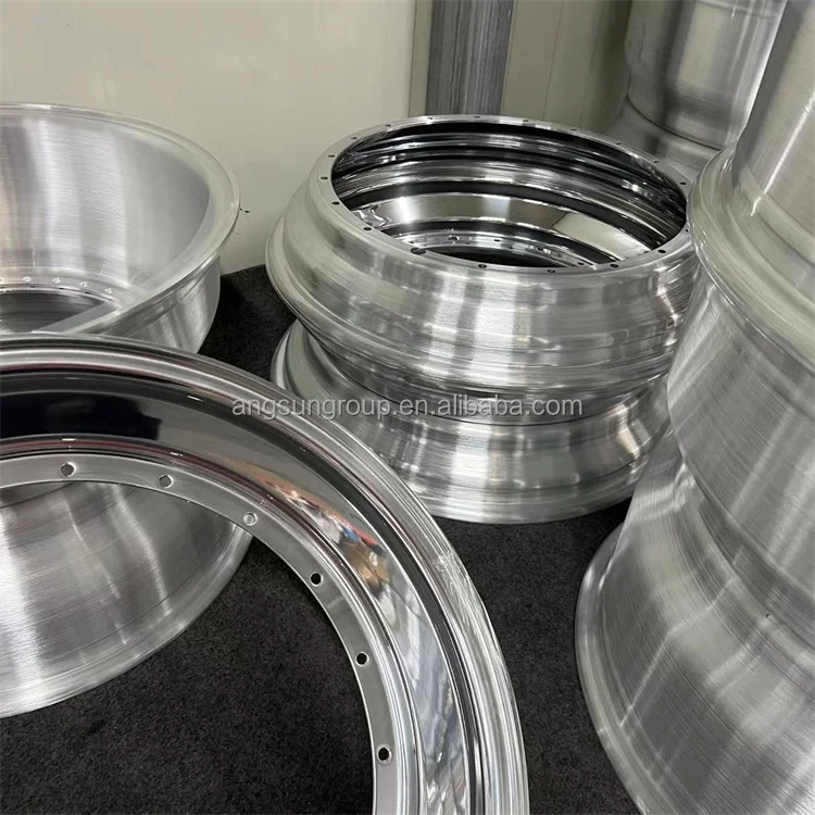 High quality 6061 T6 material 3 pieces forged split wheel rim 21 to 22 step lip felgen inner barrel  for bbs series oz ect