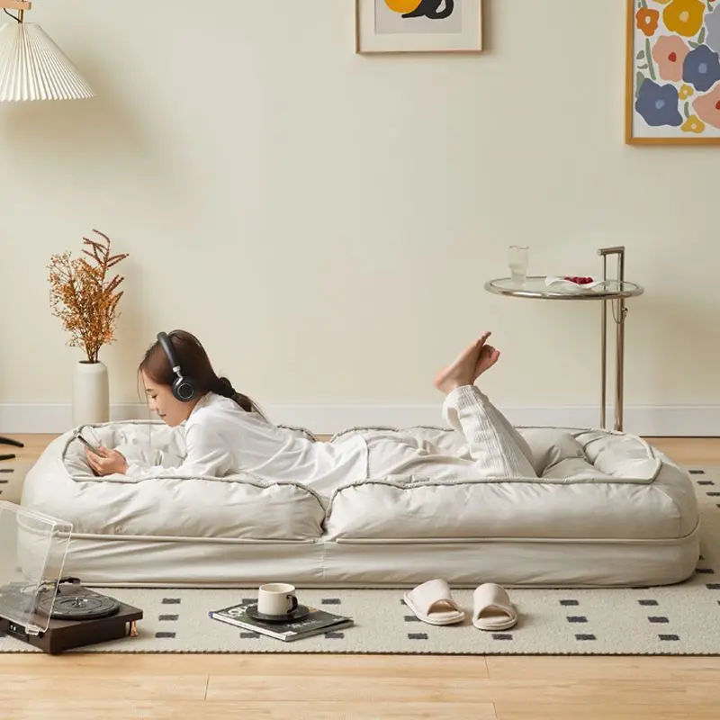 ATUNUS Nordic Soft BeanBag Bed Lazy Sofa Sleep Pet Beds Winter Warm Bean Bag Dog Single Bed for Human