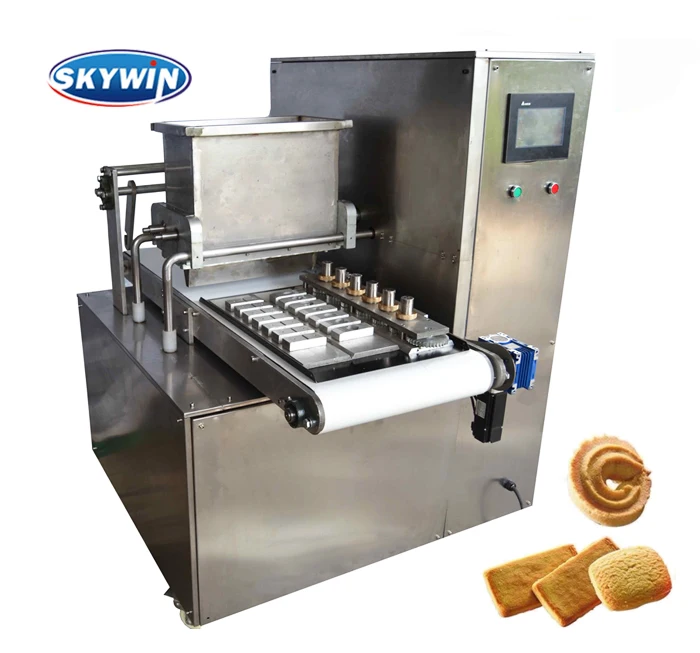 SKYWIN New small table type french cookie machine PLC system control macaron cookie making maker machine for sale