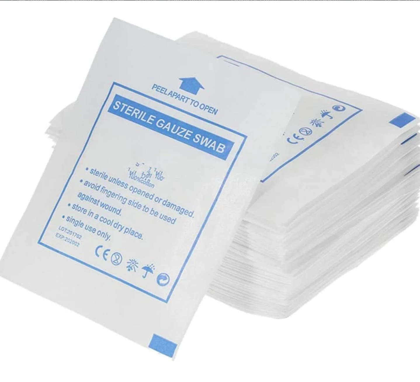 Sterile medical cotton gauze swab gauze pads