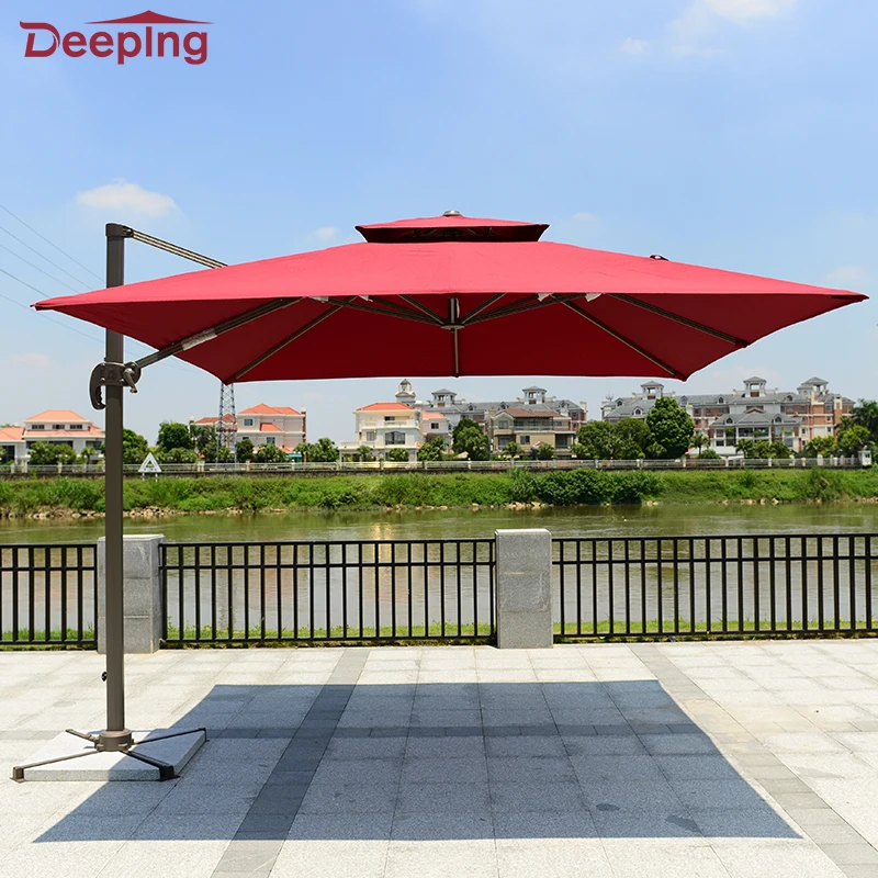 Glamping Custom Bali Beach Umbrella square Sun Umbrella Outdoor Patio Beach Umbrella With Carry Bag