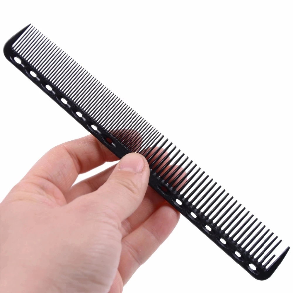 Wholesale  anti static Hair Cutting Combs  Heat Resistant  Carbon Fiber Barber Hair Comb
