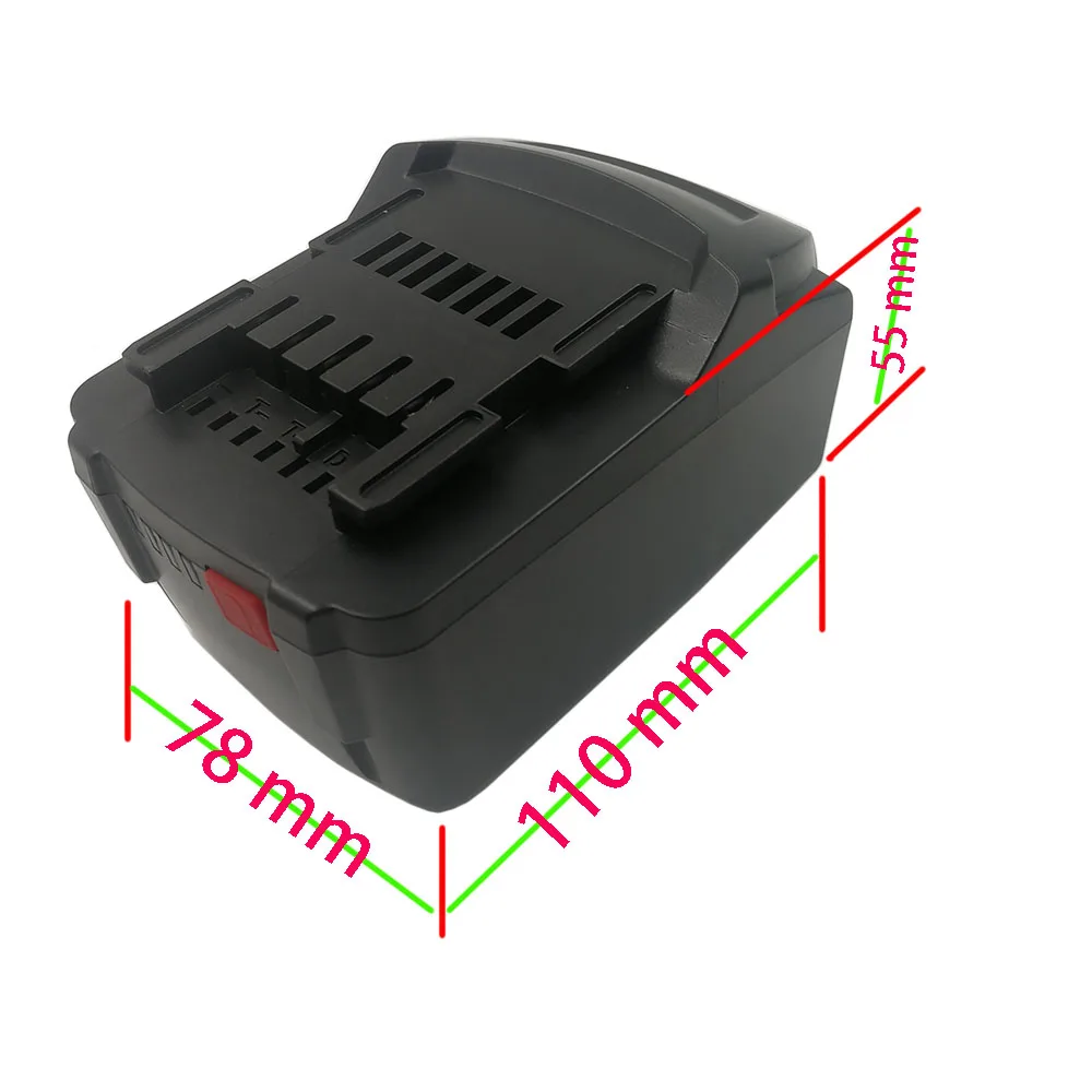 Lithium battery  SHALL  casing protective plate with LED power suitable for Metabo Metaibao 18V tool 20V