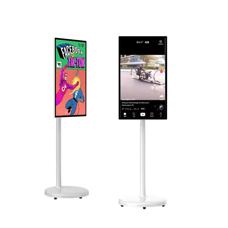 New Design 32 Inch Smart Tv Touch Screen Android Built-in Camera For Live Room Gaming Small Portable Lcd Television