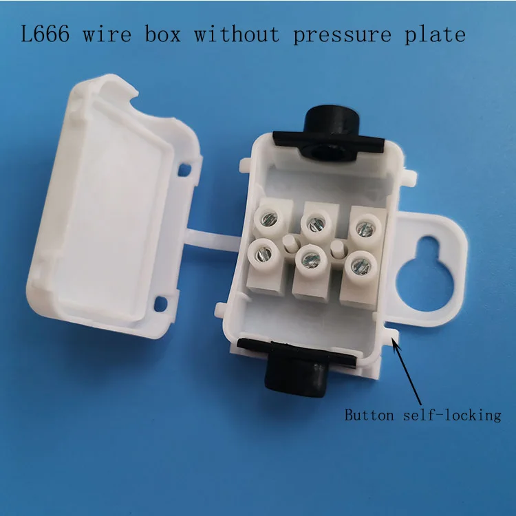 For Lighting Waterproof Junction Box Small Plastic Enclosure IP44 Cable Junction Box Without Screw Self-locking Junction Box