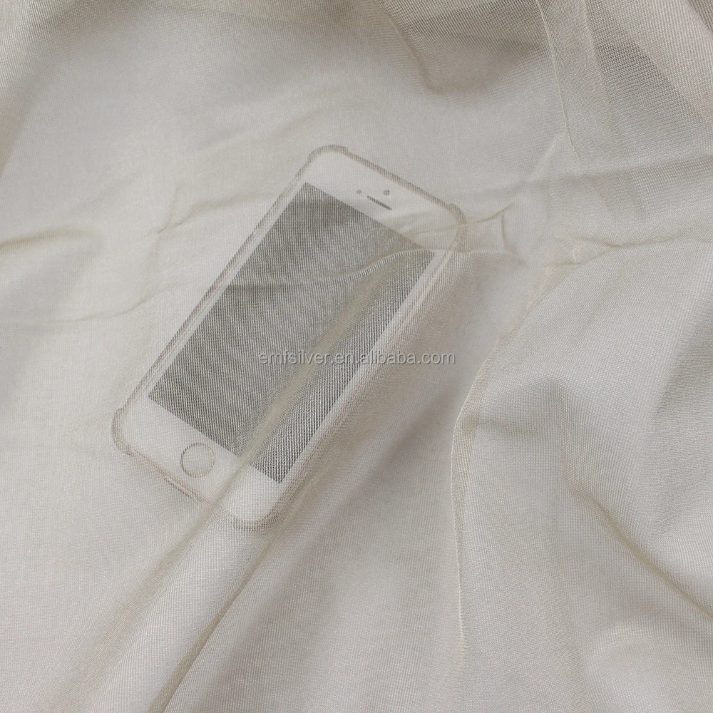 ESD EARTHING Silver Fiber Antibacterial RF Electromagnetic Shielding Fabric