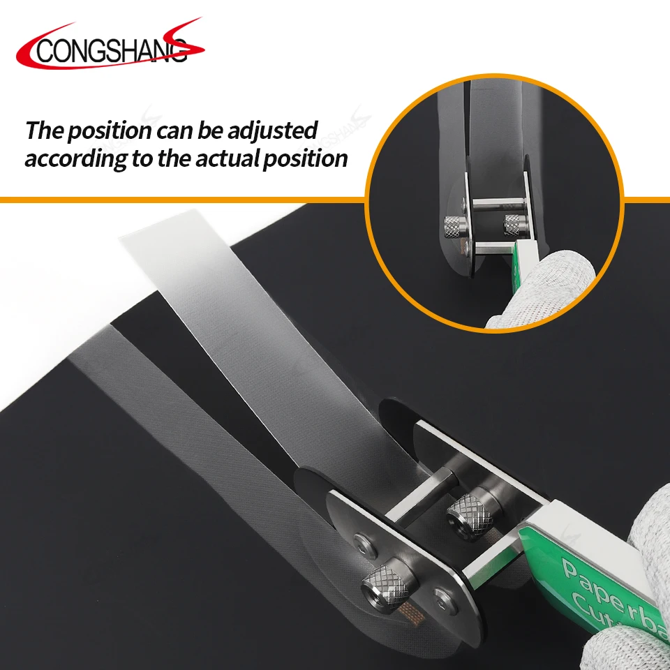 CONGSHANG Vinyl Wraps Cutter Bodyguard Safety Knife Wrapping Paper Cutter with Hidden Stain Steel Blade