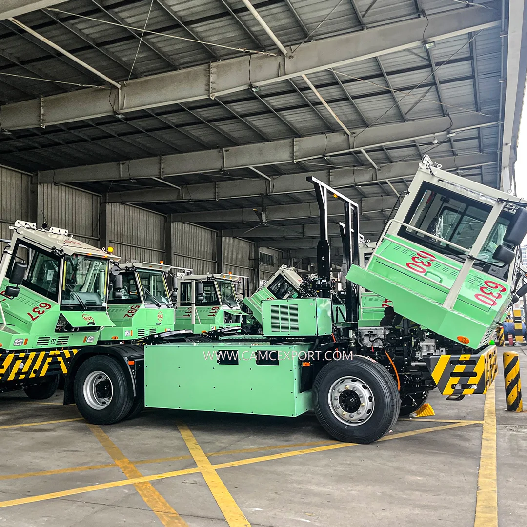 Chinese producter Specialised trucks for short-dock transport ev 4x2 dock truck tractor head truck