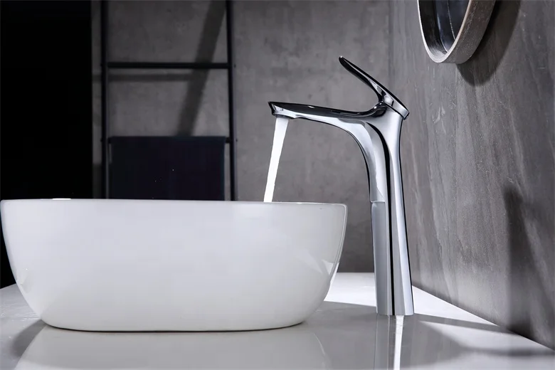 Дизайнерский роскошный смеситель для раковины хромированная отделка в ванной комнате туалете кран