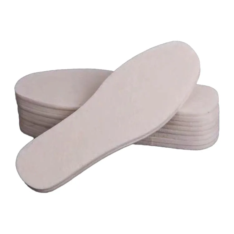 Hot selling comfortable thickened warm winter felt insole lightweight non slip breathable wool felt insole
