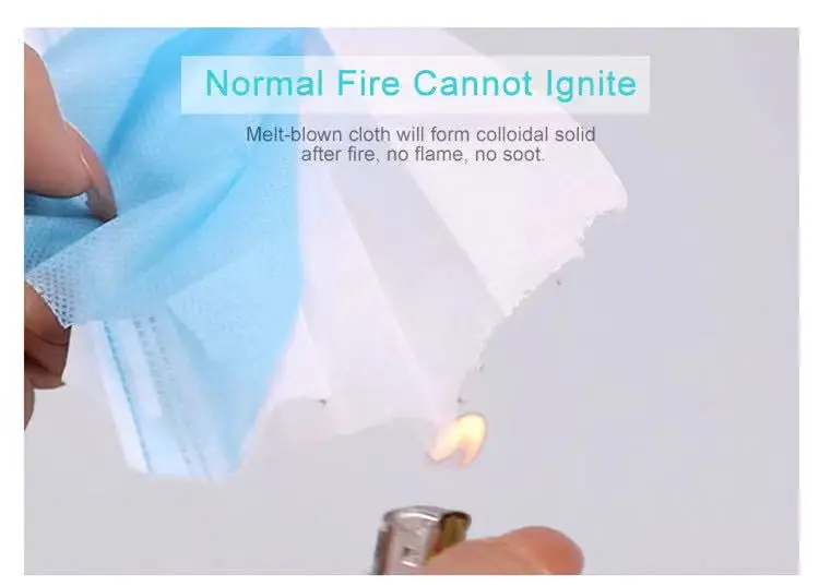 Disposable Medical Face Mask 50 Pcs Face Mask Non Woven Disposable Surgical 3 Ply Earloop Face mask