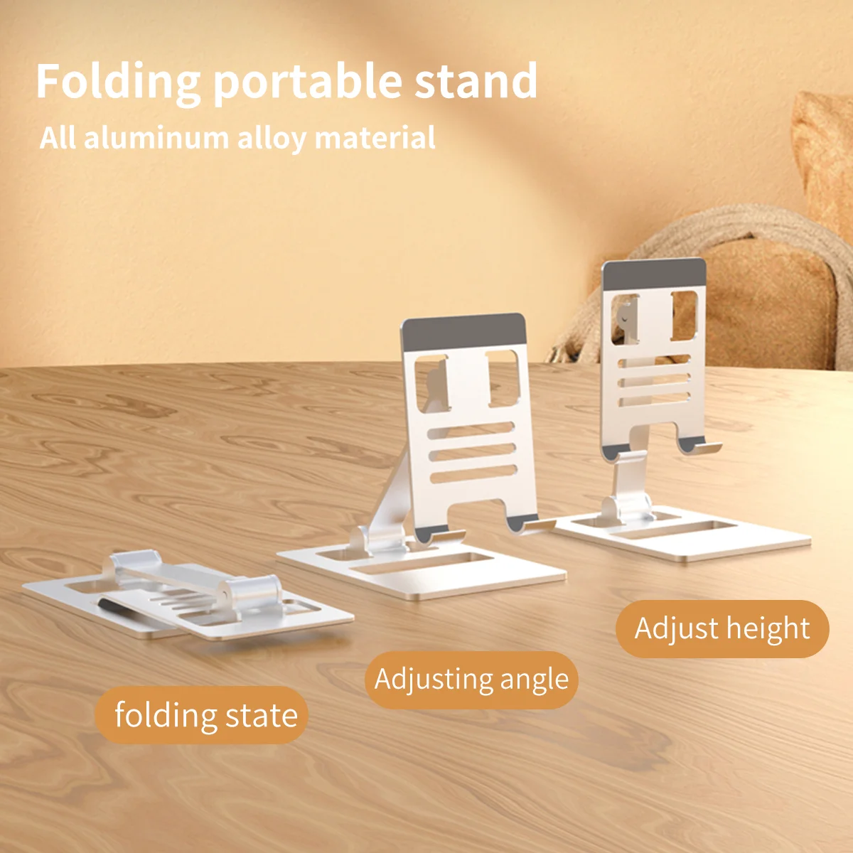 Customized 180 degree rotating foldable tablet holder aluminum alloy portable pc tablet bracket for phone